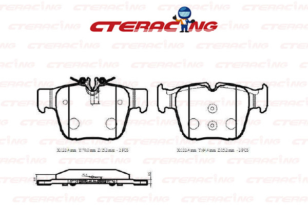 Brake Pad/MERCEDES-BENZ/C-CLASS (W205)/C-CLASS Coupe (C205)/GLC (X253)/GLC Coupe (C253)