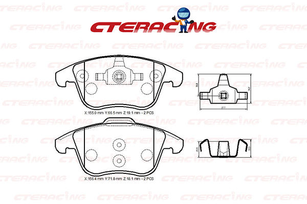 Brake Pad/LAND ROVER/RANGE ROVER EVOQUE (L538)/RANGE ROVER EVOQUE Convertible (L538)
