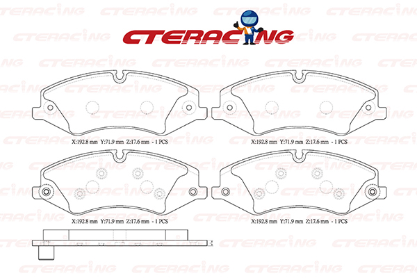 Brake Pad/LAND ROVER/DEFENDER Station Wagon (L663)/DISCOVERY IV (L319)/DISCOVERY V (L462)/RANGE ROVER IV (L405)/RANGE ROVER SPORT II (L494)