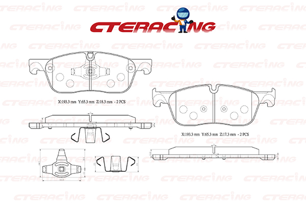 Brake Pad/LAND ROVER/DISCOVERY SPORT (L550)/RANGE ROVER EVOQUE (L538)/RANGE ROVER EVOQUE Convertible (L538)