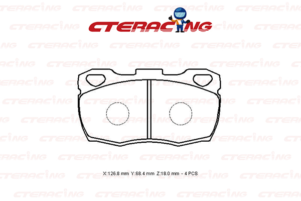Brake Pad/LAND ROVER/110/127 (LDH)/90 I (LDV)/DEFENDER Cabrio (L316)/DEFENDER Pick Up (L316)/DEFENDER Platform/Chassis (L316)/DEFENDER Station Wagon (L316)