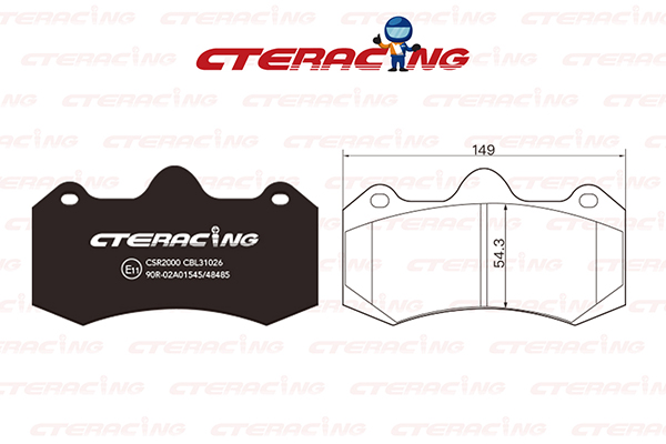 Brake Pad/CTE RACING/CBK01003 (F16S/330-17