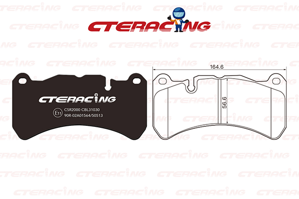 Brake Pad//CTE RACING/MERCEDES-BENZ/CBK02008 (F16M/380-19