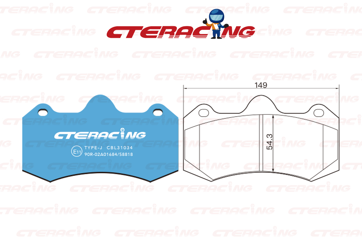Brake Pad/CTE RACING/CBK01003 (F16S/330-17