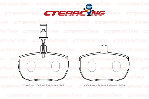 Brake Pad/LAND ROVER/DISCOVERY I (LJ)/RANGE ROVER I