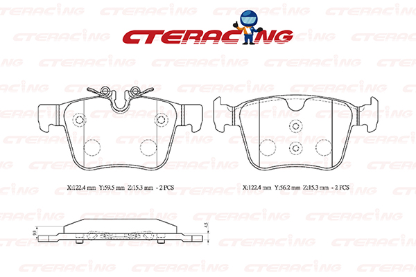 Brake Pad/LAND ROVER/DISCOVERY SPORT (L550)/RANGE ROVER EVOQUE (L538)/RANGE ROVER EVOQUE (L551)/RANGE ROVER EVOQUE Convertible (L538)/RANGE ROVER VELAR (L560)