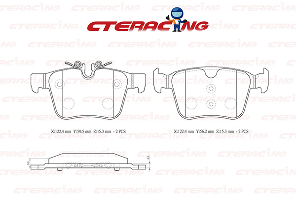 Brake Pad/JAGUAR/LAND ROVER/MAZDA/E-PACE (X540)/F-PACE (X761)/RANGE ROVER EVOQUE Convertible (L538)/RANGE ROVER VELAR (L560)/XE (X760)/XEDOS 6 (CA) | EUNOS 500/XEDOS 9 (TA) | EUNOS 800 | MILLENIA/XF II (X260)/XF SPORTBRAKE (X260)