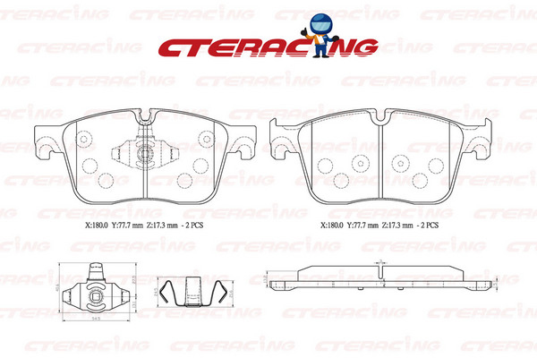 Brake Pad/JAGUAR/F-PACE (X761)/XE (X760)/XF II (X260)/XF SPORTBRAKE (X260)