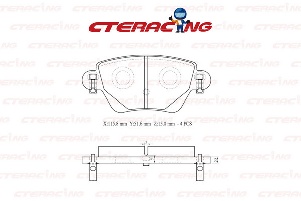 Brake Pad/JAGUAR/X-TYPE I (X400)/X-TYPE I Estate (X400)