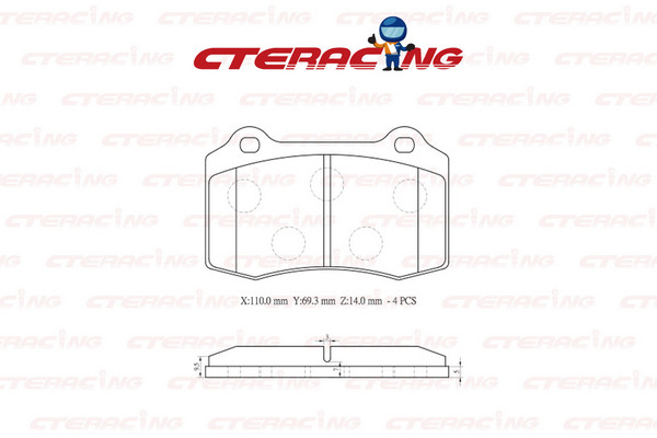 Brake Pad/JAGUAR/S-TYPE II (X200)/XJ (X308)/XK 8 Convertible (X100)/XK 8 Coupe (X100)