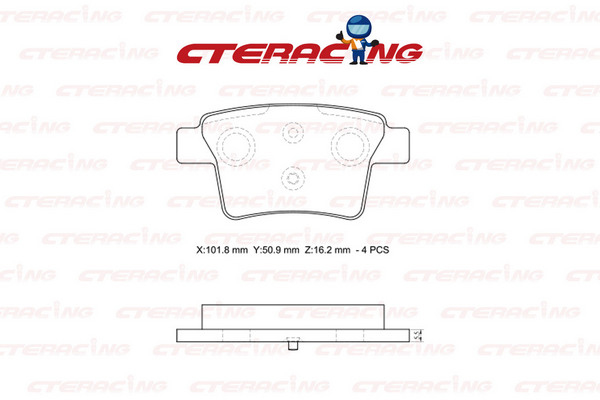 Brake Pad/JAGUAR/X-TYPE I (X400)/X-TYPE I Estate (X400)