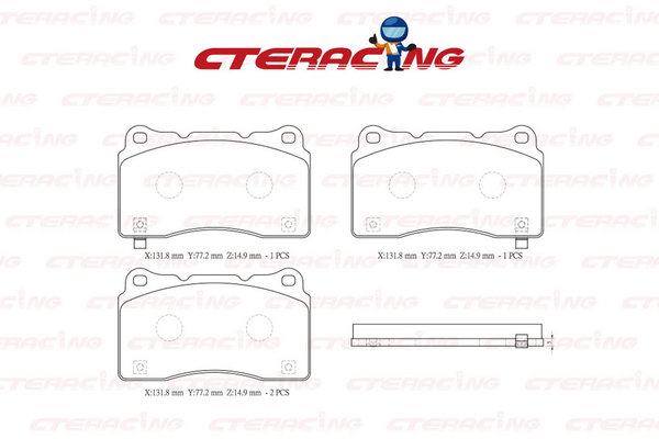 Brake Pad/TESLA/MODEL S (5YJS)/MODEL X (5YJX)