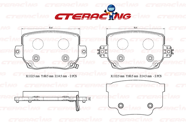 Brake Pad/TESLA/MODEL 3 (5YJ3)/MODEL Y (5YJY)