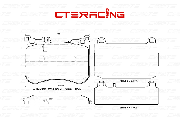 Brake Pad/MERCEDES-BENZ/E-CLASS Coupe (C238)