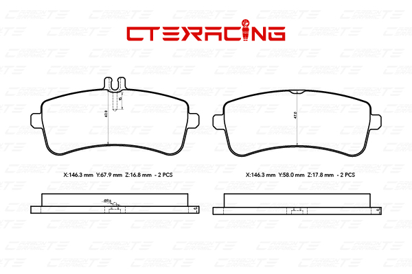 Brake Pad/MERCEDES-BENZ/AMG GT (C190) | AMG GT / GT S/AMG GT Roadster (R190)/C-CLASS (W205)